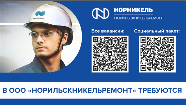 Вакансии ООО «Норильскникельремонт»