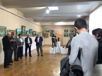 Студенты СКГМИ (ГТУ) приняли участие в открытии персональной выставки Владимира Корнаева «Свет души»