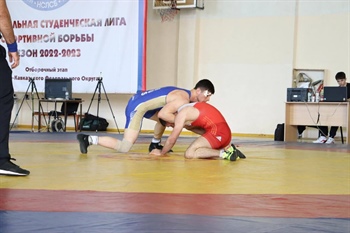Студенты СКГМИ (ГТУ) выступили на соревнованиях по вольной борьбе среди спортсменов СКФО